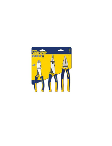 IRWIN ZESTAW 3SZT. SZCZYPCE PROPLIERS: UKOŚNE 150 MM, WYDŁUŻONE 200MM, UNIWERSALNE 175MM