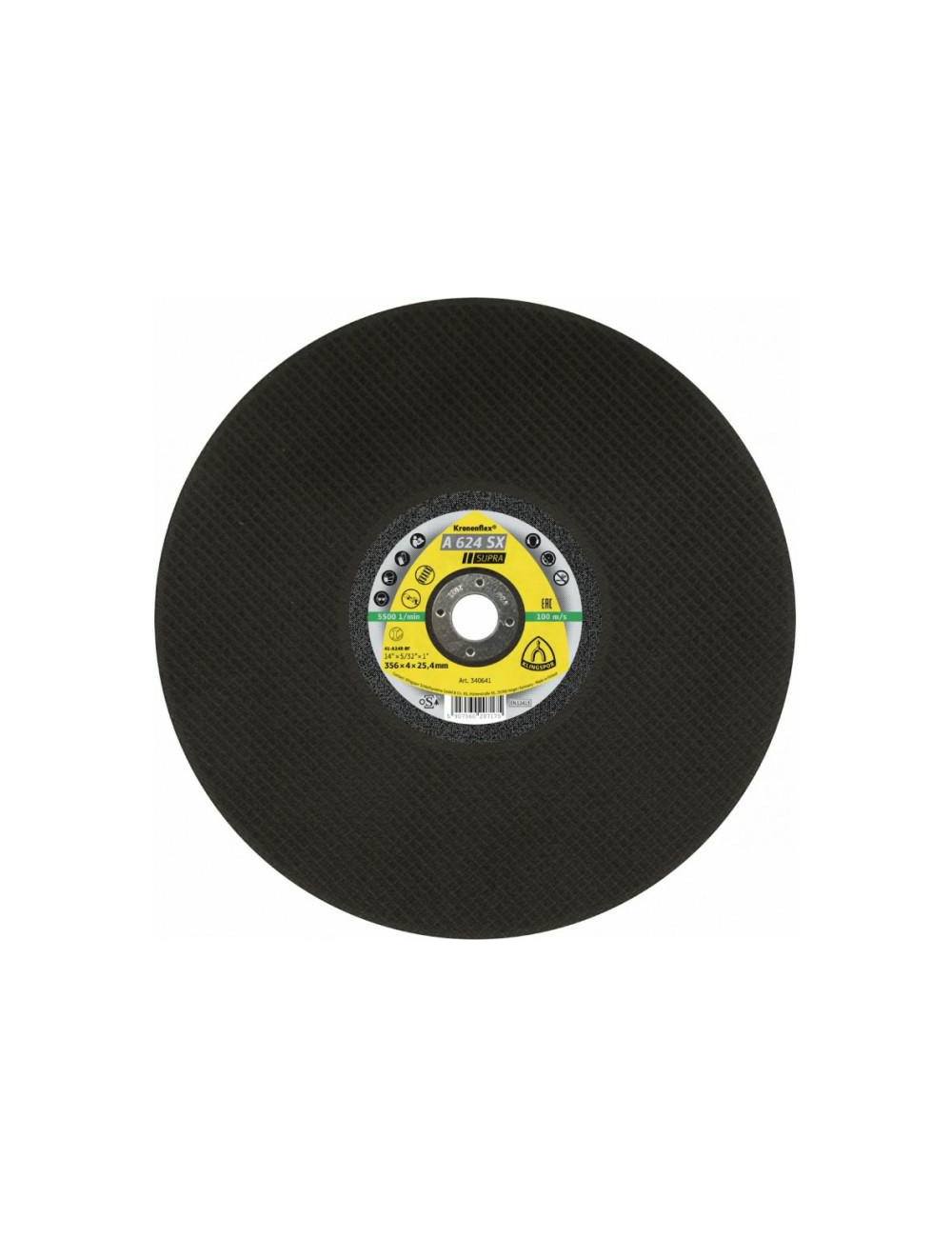 KLINGSPOR TARCZA MET 350mm x 4,0mm x 25,4mm A624SX