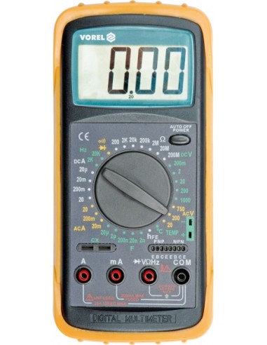 VOREL MIERNIK CYFROWY UNIWERSALNY + POMIAR TEMPERATURY   81784