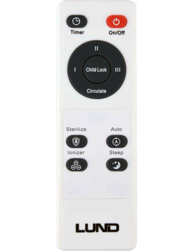 LUND OCZYSZCZACZ POWIETRZA 65W 420M3 H HEPA, 7 ETAPÓW OCZYSZCZANIA