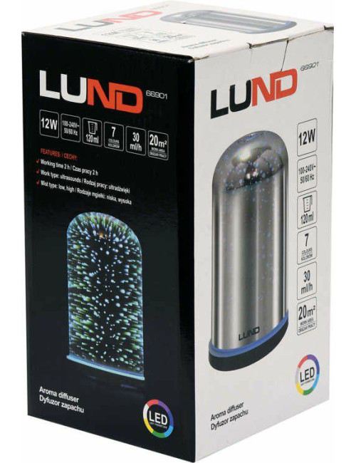 LUND NAWILŻACZ POWIETRZA DYFUZOR ZAPACHU 120ml SZKLANY