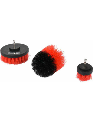 YATO ZESTAW SZCZOTEK NA WIERTARKĘ 3szt HEX YT-47553