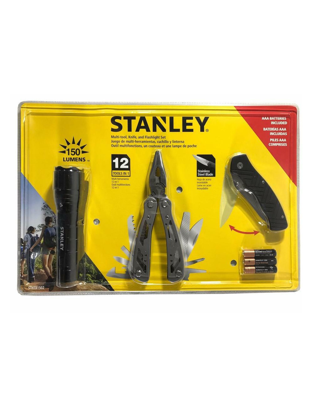 STANLEY MULTITOOL MULTINARZĘDZIE 12w1 +NÓŻ SKŁADANY +LATARKA