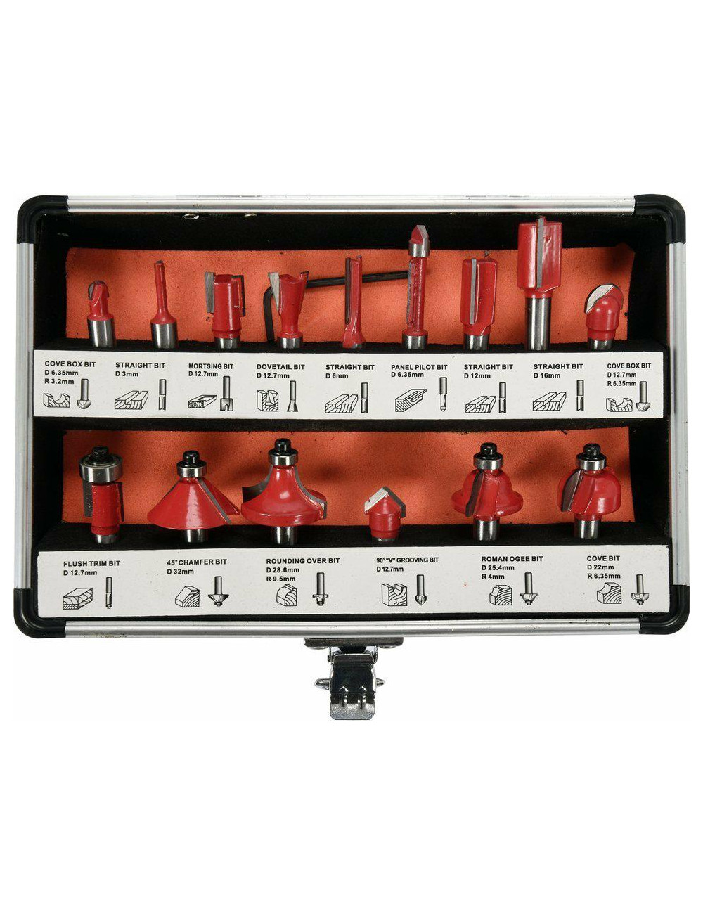 YATO FREZY KSZTAŁTOWE 15cz.