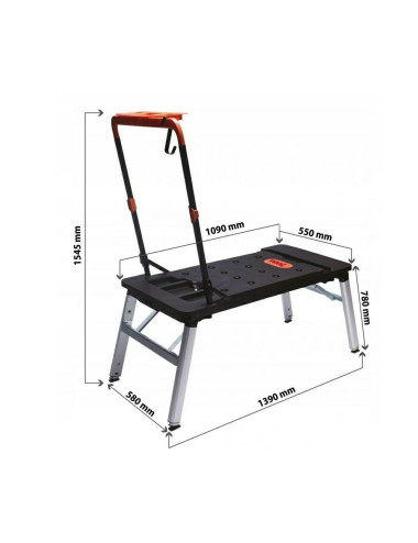 STÓŁ WARSZTATOWY SKŁADANY 7w1 WMC