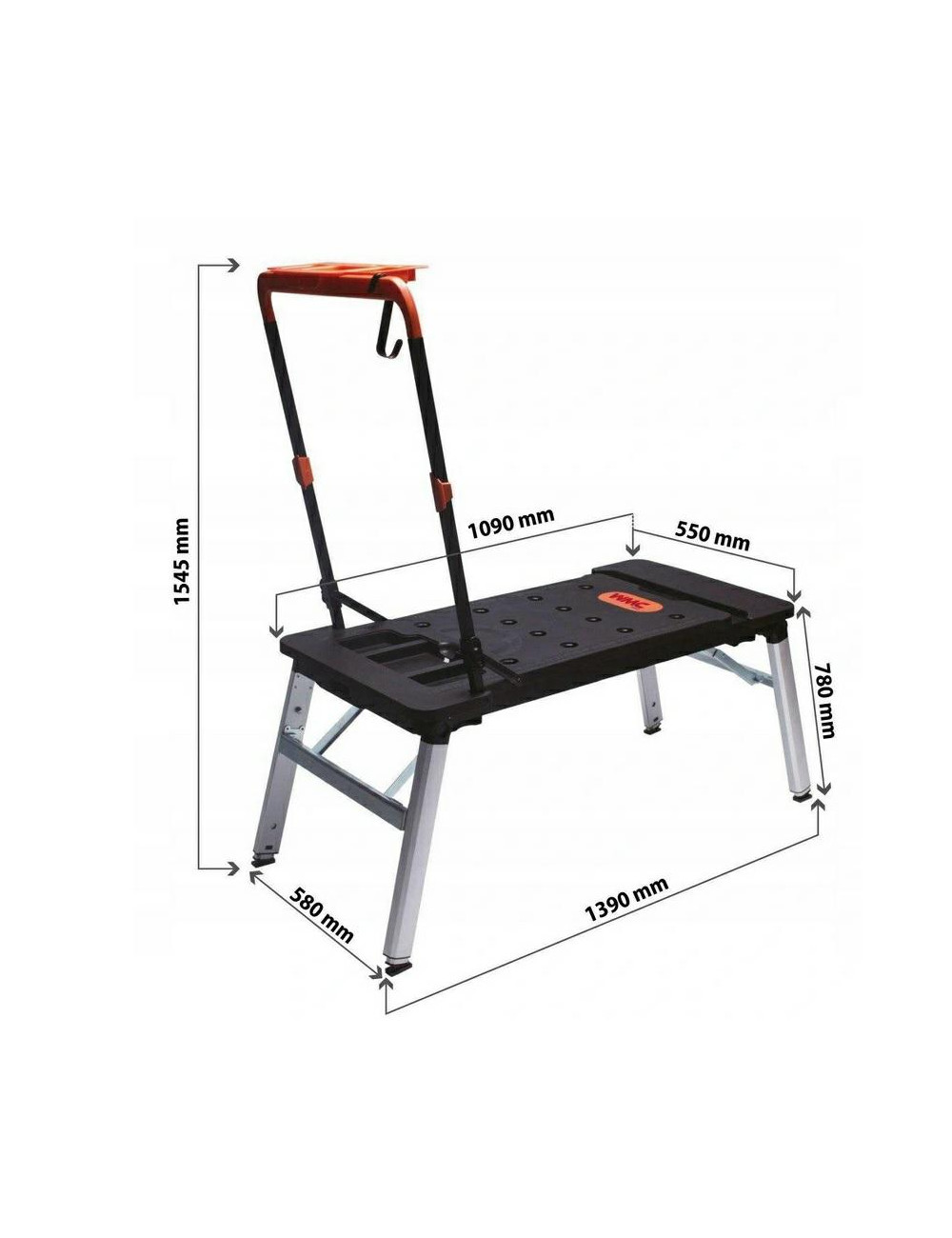 STÓŁ WARSZTATOWY SKŁADANY 7w1 WMC