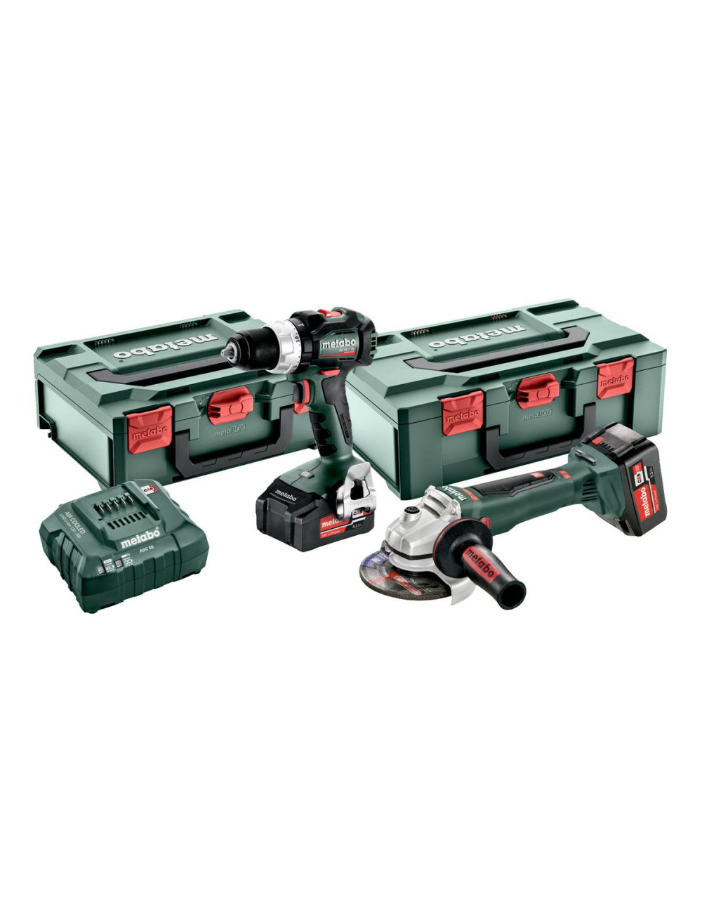 METABO ZESTAW COMBO 18V (BS 18 LT BL +WB 18 LTX BL 125 Quick) 2x5,2Ah 2xMETABOX