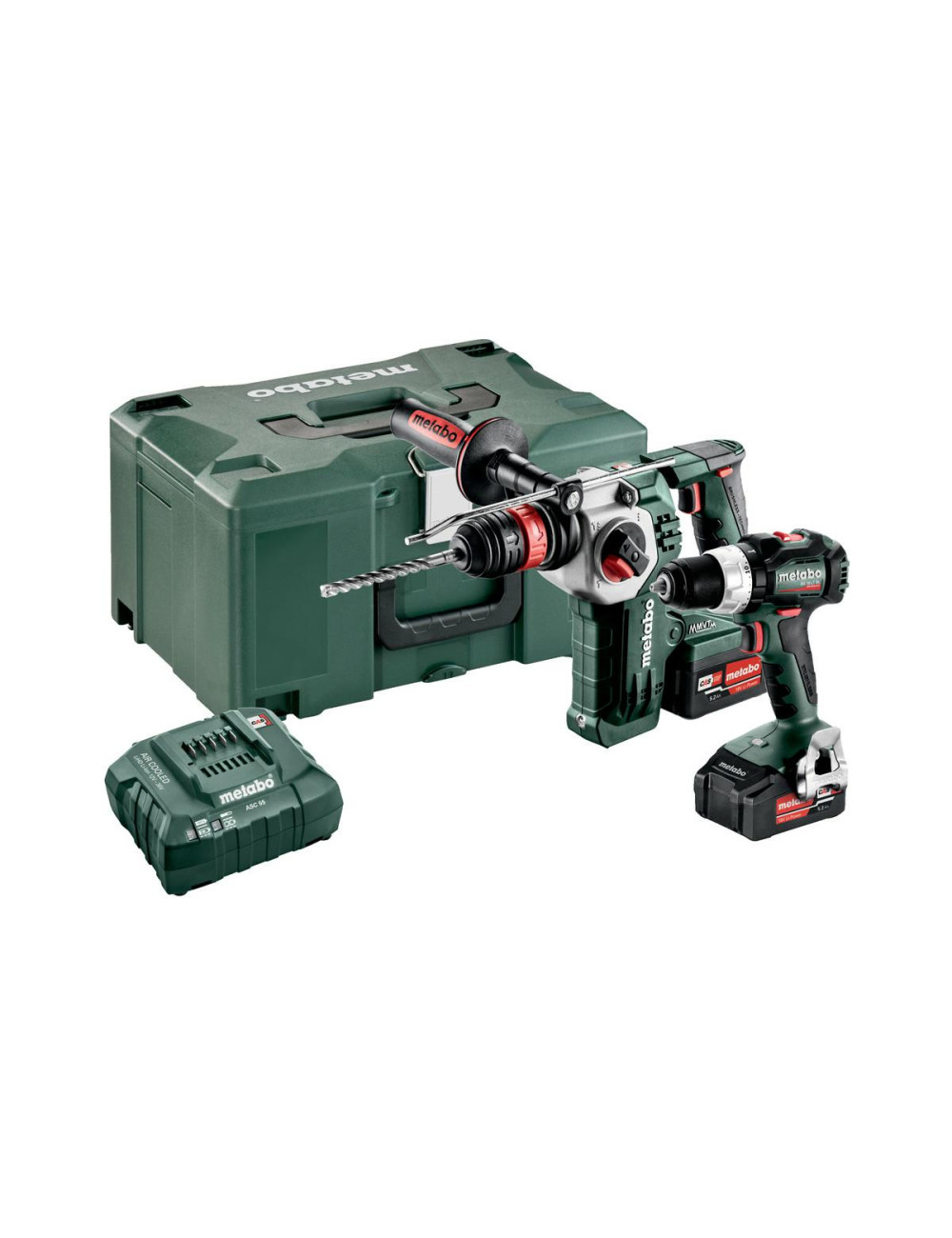 METABO ZESTAW BW COMBO 18V 2.4.8 (BS 18 LT BL +KHA 18 LTX BL 24 Quick) 2x5,2Ah METALOC