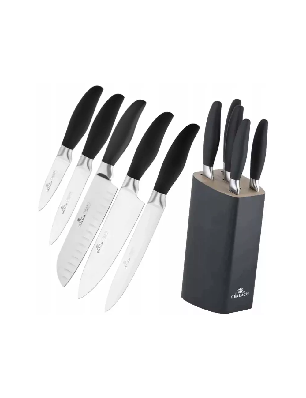 GERLACH ZESTAW NOŻY W BLOKU 5szt. STYLE PLUS