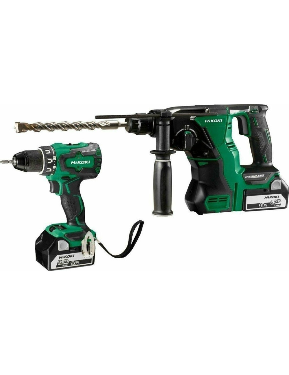 HIKOKI MŁOT UD-OBR.SDS+ DH18DBL W2Z + WIERTARKO-WKRĘTARKA DS18DBSL WDZ