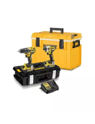 DEWALT ZESTAW COMBO 18V DCD796+DCF887 2x5,0Ah TOUGH SYSTEM DCK266P2C + LODÓWKA
