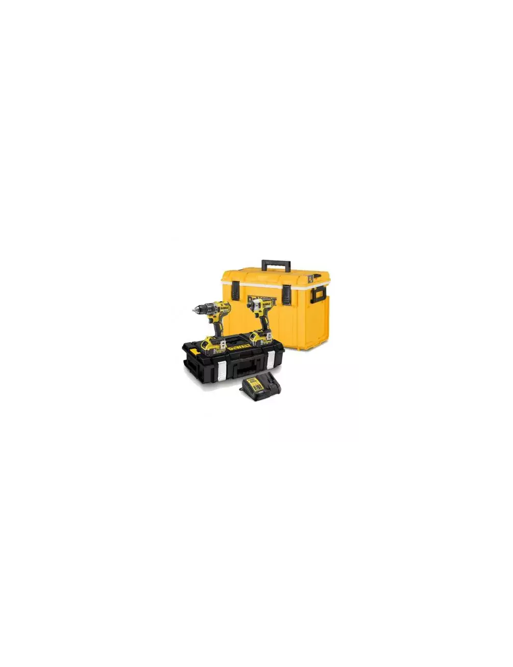 DEWALT ZESTAW COMBO 18V DCD796+DCF887 2x5,0Ah TOUGH SYSTEM DCK266P2C + LODÓWKA