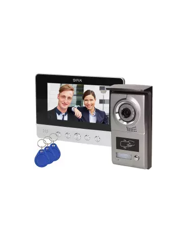 ORNO ZESTAW WIDEODOMOFONOWY 7" Z CZYTNIKIEM BRELOKÓW CHARON