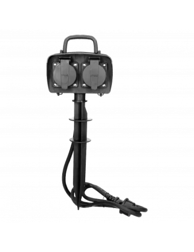 ORNO GNIAZDA OGRODOWE 2x2P+Z 1,5m IP44 3G1,5mm2