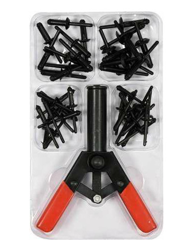 YATO NITOWNICA DO NITÓW PLASTIKOWYCH KOMPLET 41el. YT-35970