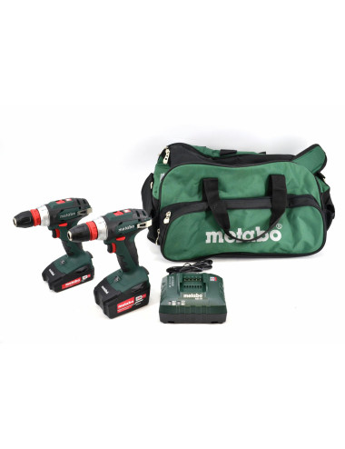 METABO ZESTAW WKRĘTAREK 2xBS18Q 1x2,0AH1 x 4,0AH+TORBA
