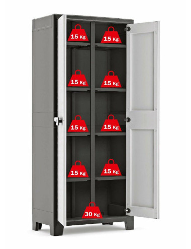 KETER SZAFA NARZĘDZIOWA Z PÓŁKAMI TITAN 80x44x182 cm