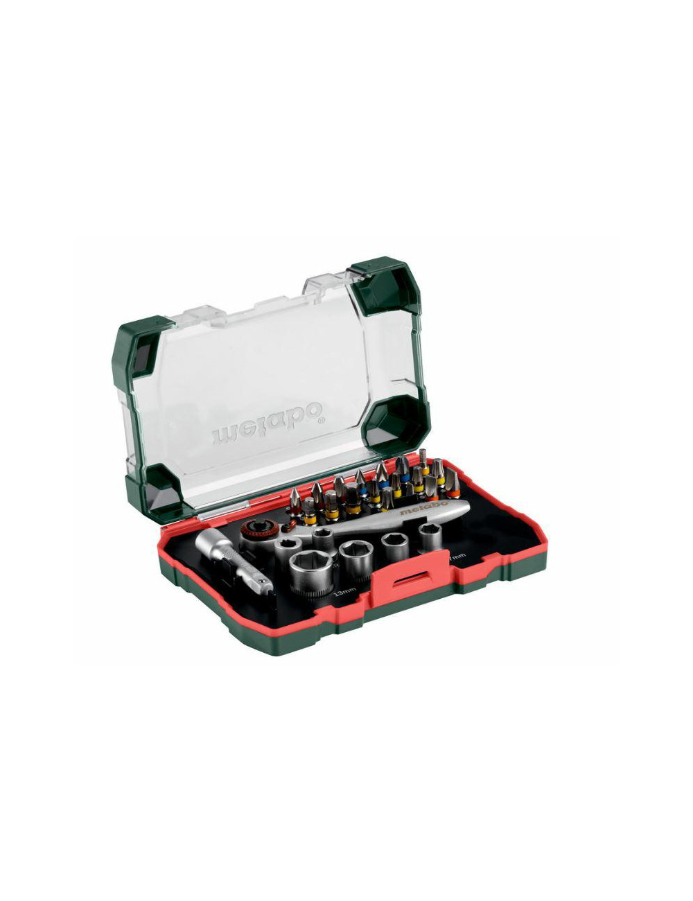 METABO ZESTAW KONCÓWEK 26cz. +GRZECHOTKA