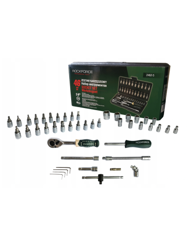 ROCKFORCE ZESTAW KLUCZY 1/4" 46el RF-2462-5
