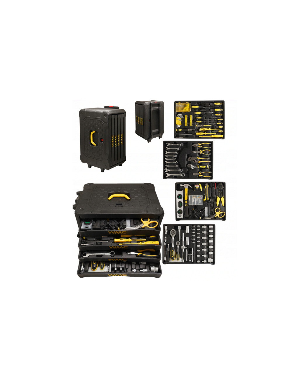 ZESTAW KLUCZY 300el. WALIZKA NA KÓŁKACH WMC