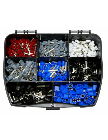 BM ZESTAW KOŃCÓWEK TULEJKOWYCH 370szt. IZOLOWANYCH