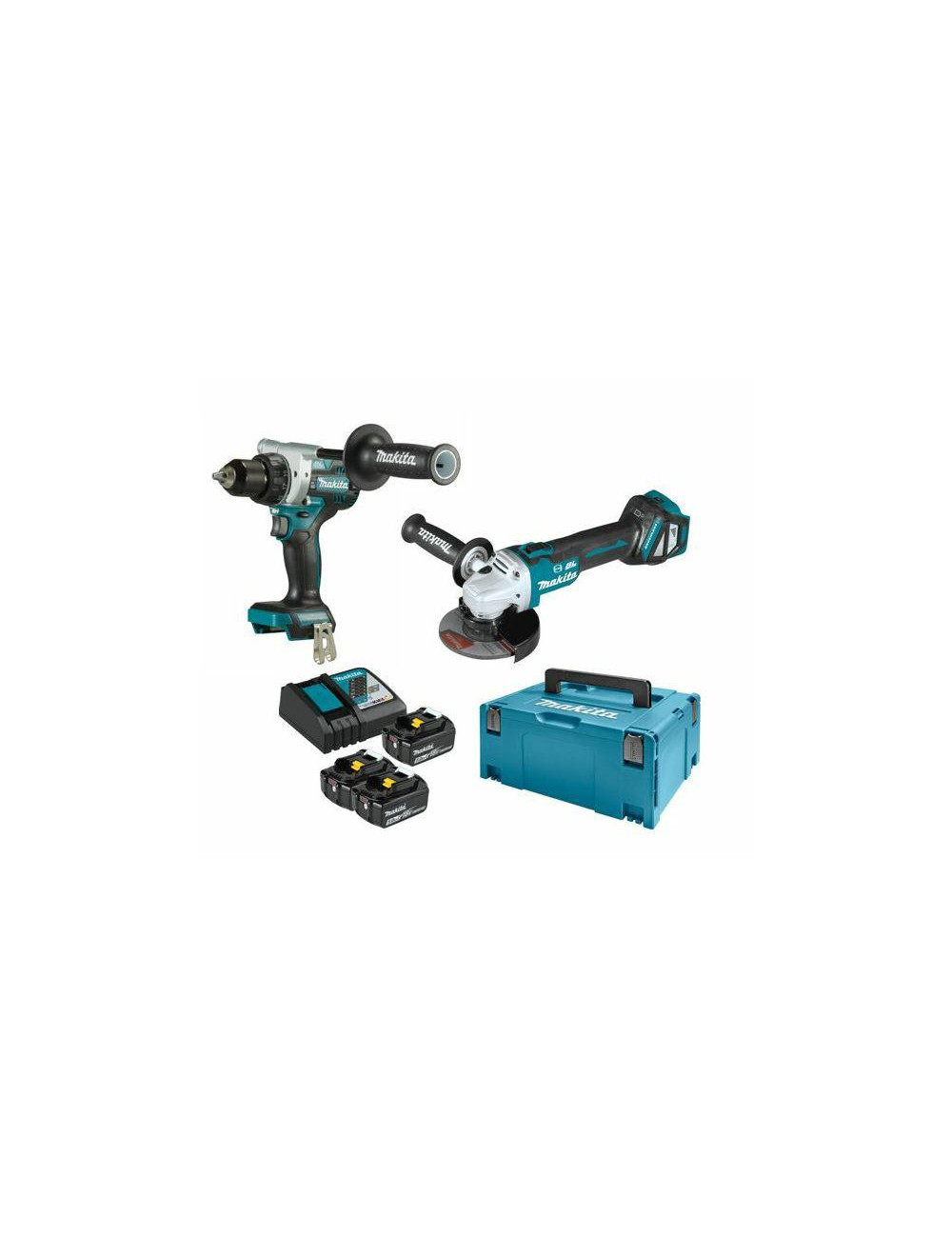 MAKITA ZESTAW COMBO 18V DLX2431TJ (DDF486+DGA513) 3x5,0Ah MAKPAC