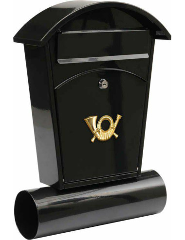 VOREL SKRZYNKA NA LISTY 480x280x80mm CZARNA