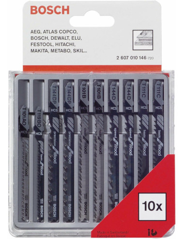 BOSCH BRZESZCZOT T ZESTAW WOOD 10szt