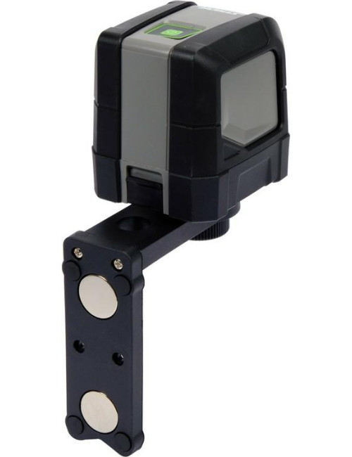 STHOR LASER KRZYZOWY ZIELONA WIĄZKA ± 3 mm 10 m 2xAA