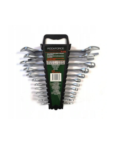 ROCKFORCE KLUCZ PŁ-O + PŁ 12szt.