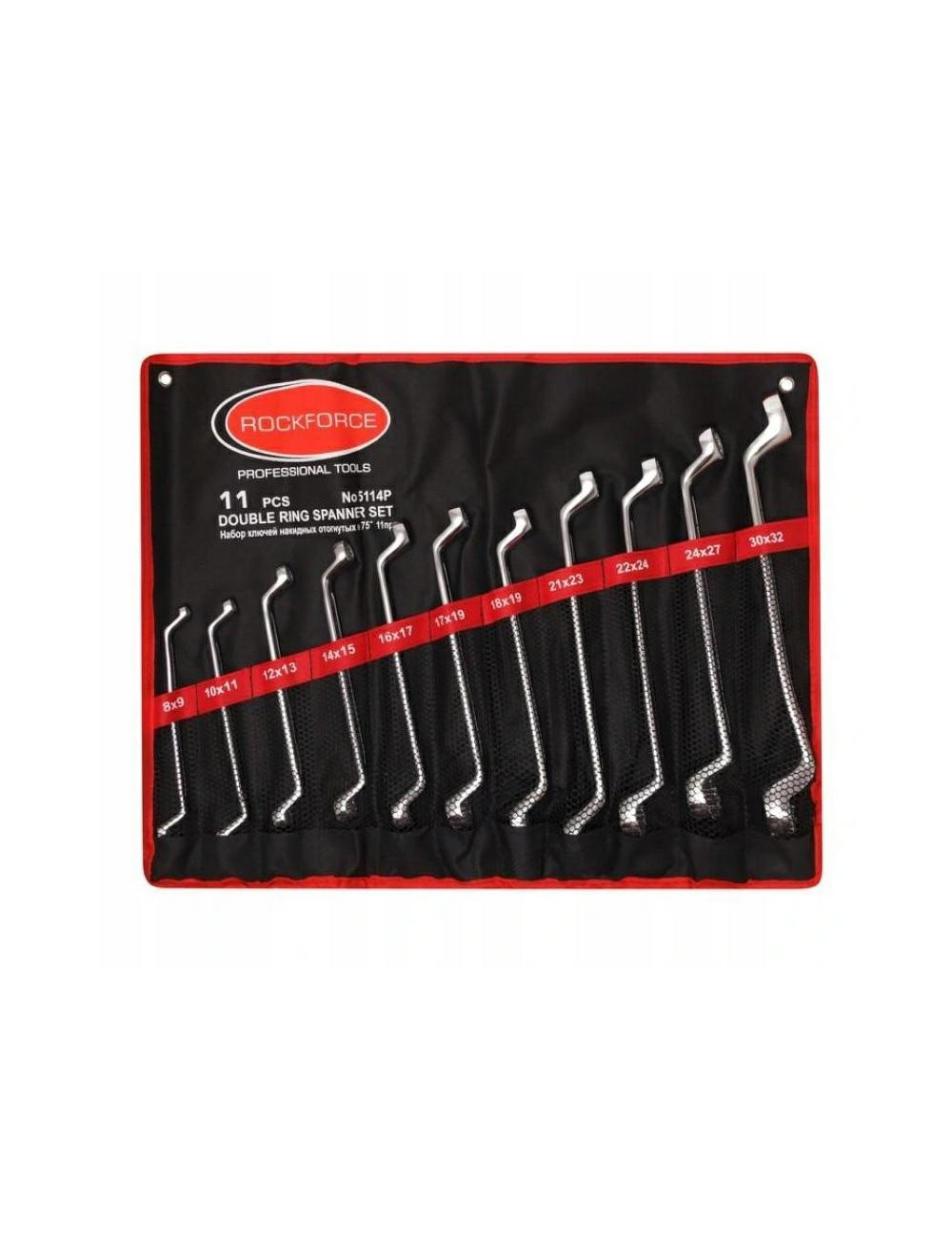 ROCKFORCE KLUCZ OCZKOWY ODGIĘTY 11cz.