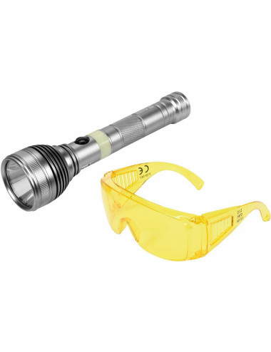 YATO LATARKA AKUMULATOROWA UV 3W + OKULARY