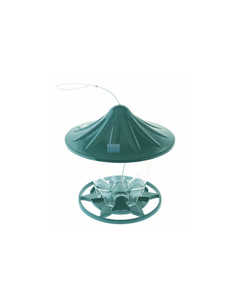 KARMNIK Z DASZKIEM PLASTIKOWY ZIELONY SZEROKOŚĆ 18,8cm WYSOKOŚĆ 23,5cm