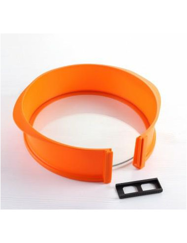 TIROSS TORTOWNICA OKRĄGŁA 25cm SILIKONOWA ZE SZKLANYM DNEM