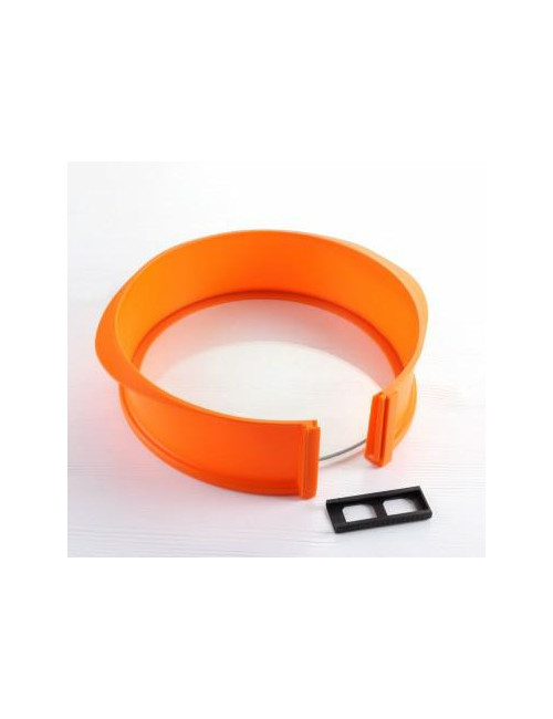 TIROSS TORTOWNICA OKRĄGŁA 25cm SILIKONOWA ZE SZKLANYM DNEM