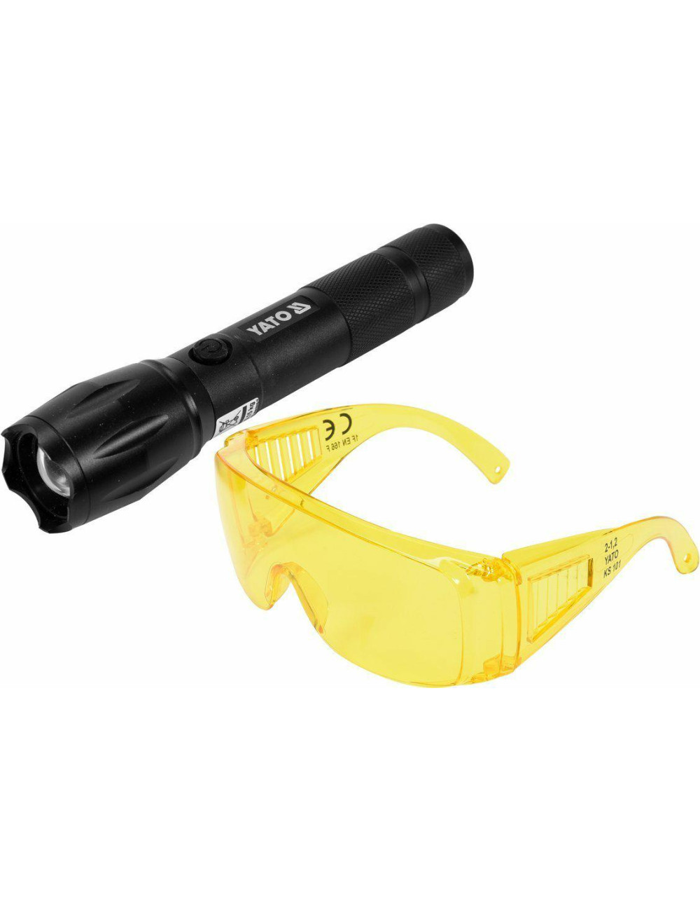 YATO LATARKA AKUMULATOROWA UV 1W + OKULARY