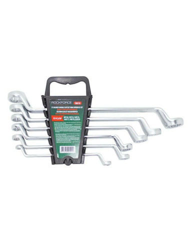 ROCKFORCE KLUCZ OCZKOWY ODGIĘTY 6cz.