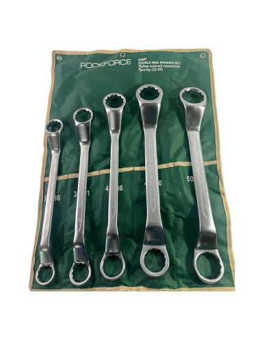 ROCKFORCE KLUCZ OCZKOWY ODGIĘTY 5cz.