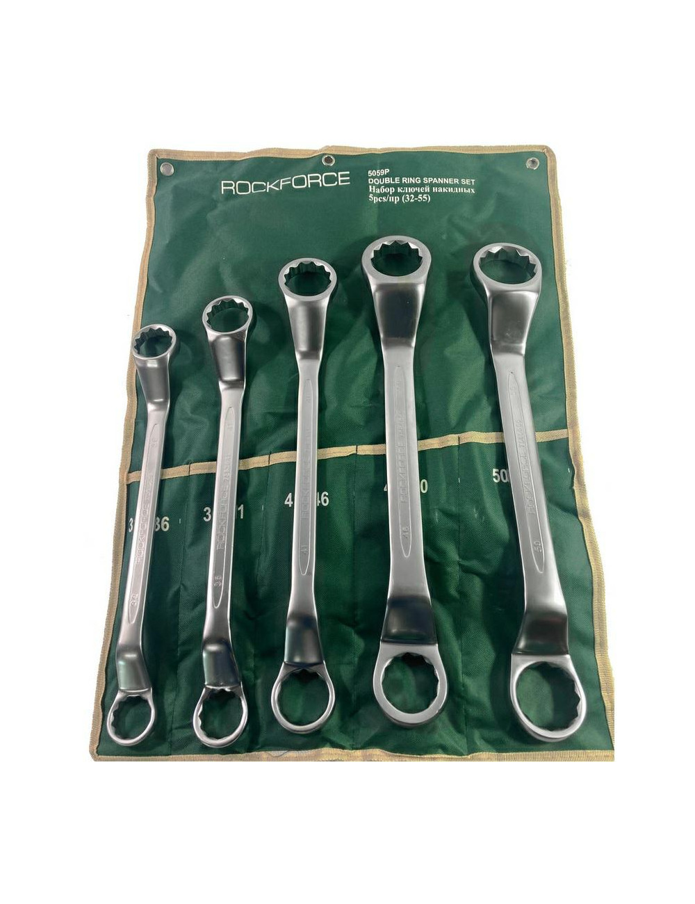 ROCKFORCE KLUCZ OCZKOWY ODGIĘTY 5cz.