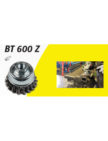 KLINGSPOR SZCZOTKA GARNKOWA 65mm M14 BT600Z DRUT SKRĘCANY NIERDZEWNY