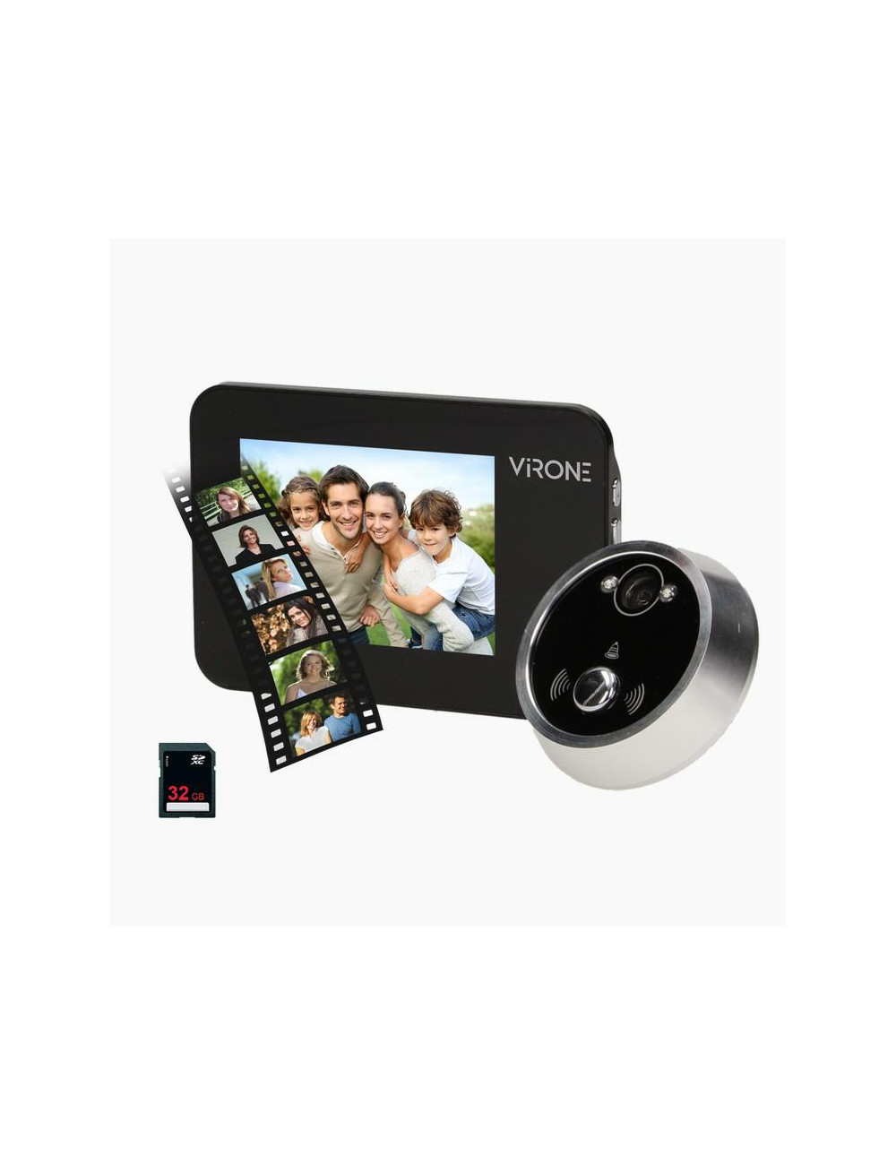 ORNO ELEKTRONICZNY WIZJER DO DRZWI 3,5 CALA