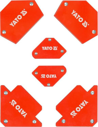 YATO KĄTOWNIK SPAWALNICZY MAGNETYCZNY KOMPLET 6szt. YT-08679
