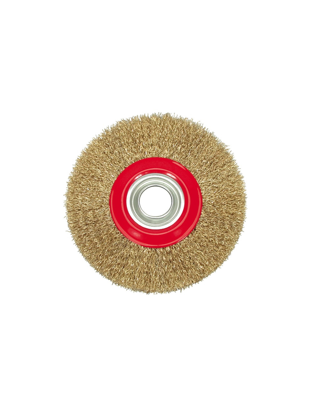 VOREL SZCZOTKA TARCZOWA 200mm, DRUT KARBOWANY, OTWÓR MOCUJĄCY 32mm 06980