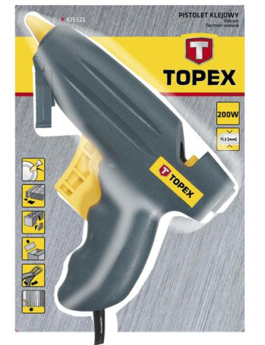 TOPEX PISTOLET DO KLEJU NA GORĄCO 11mm 200W 42E521