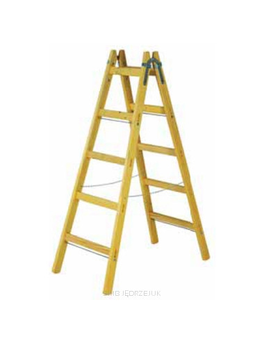 DRABINA DREWNIANA 130 CM 4 SZCZEBLE