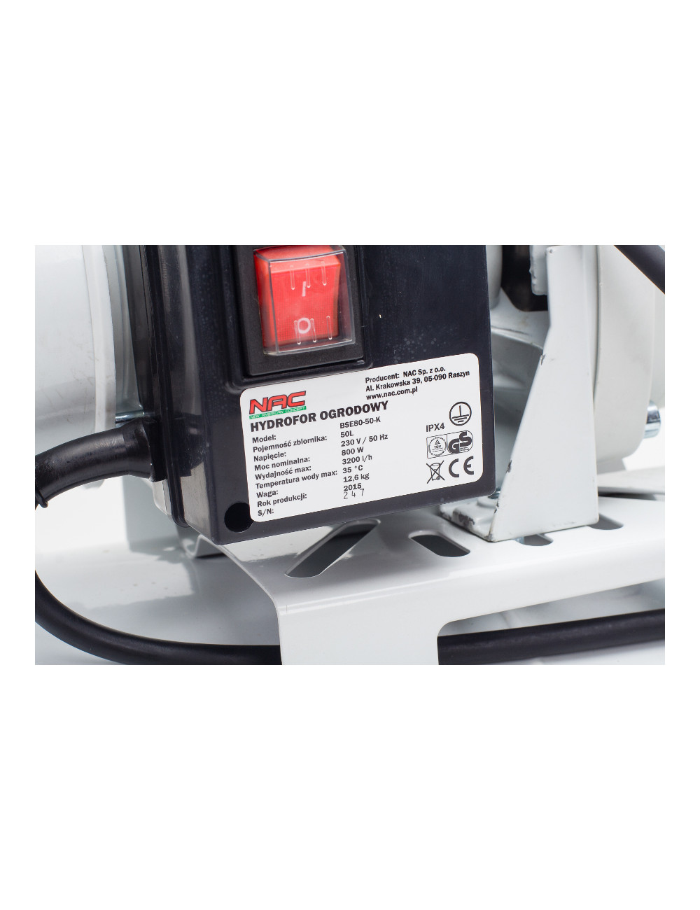 NAC HYDROFOR BSE 80-50-K 800W 50L