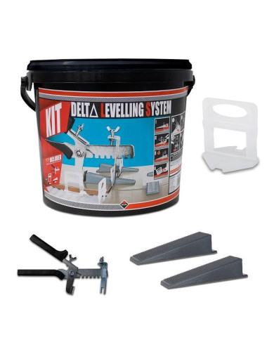 RUBI ZESTAW DO POZIOMOWANIA PŁYTEK DELTA LEVELLING SYSTEM 1mm