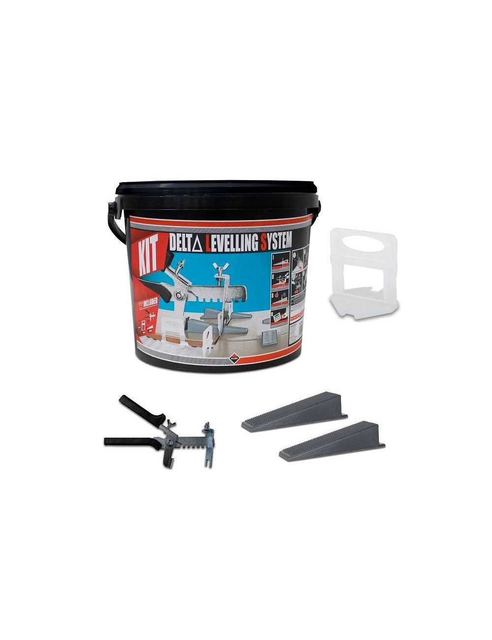 RUBI ZESTAW DO POZIOMOWANIA PŁYTEK DELTA LEVELLING SYSTEM 1mm