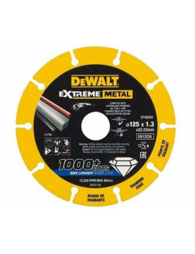 DEWALT TARCZA METAL 125 DIAMENTOWA