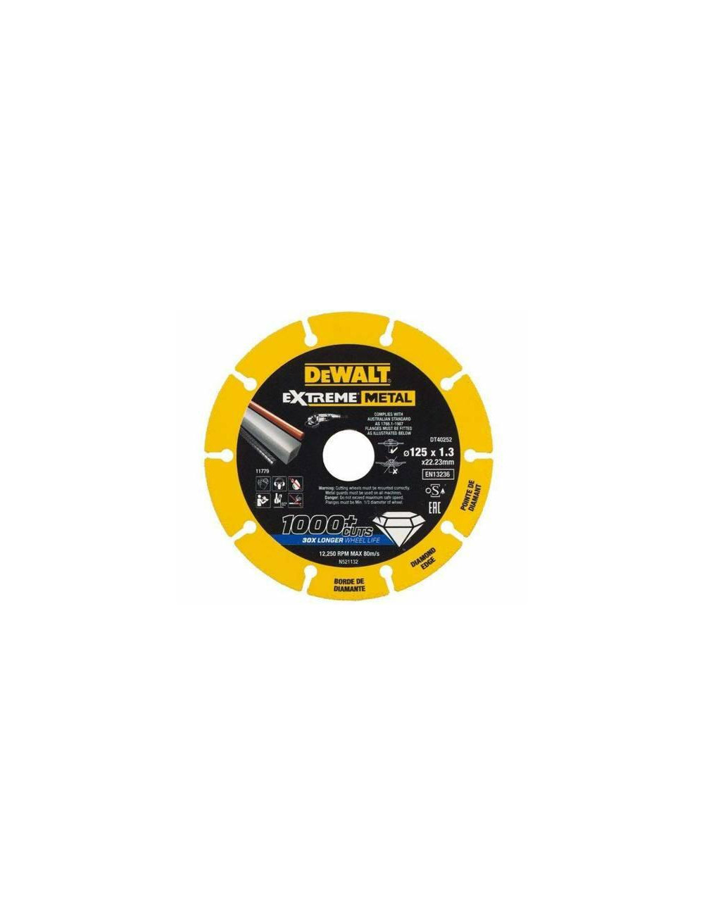 DEWALT TARCZA METAL 125 DIAMENTOWA
